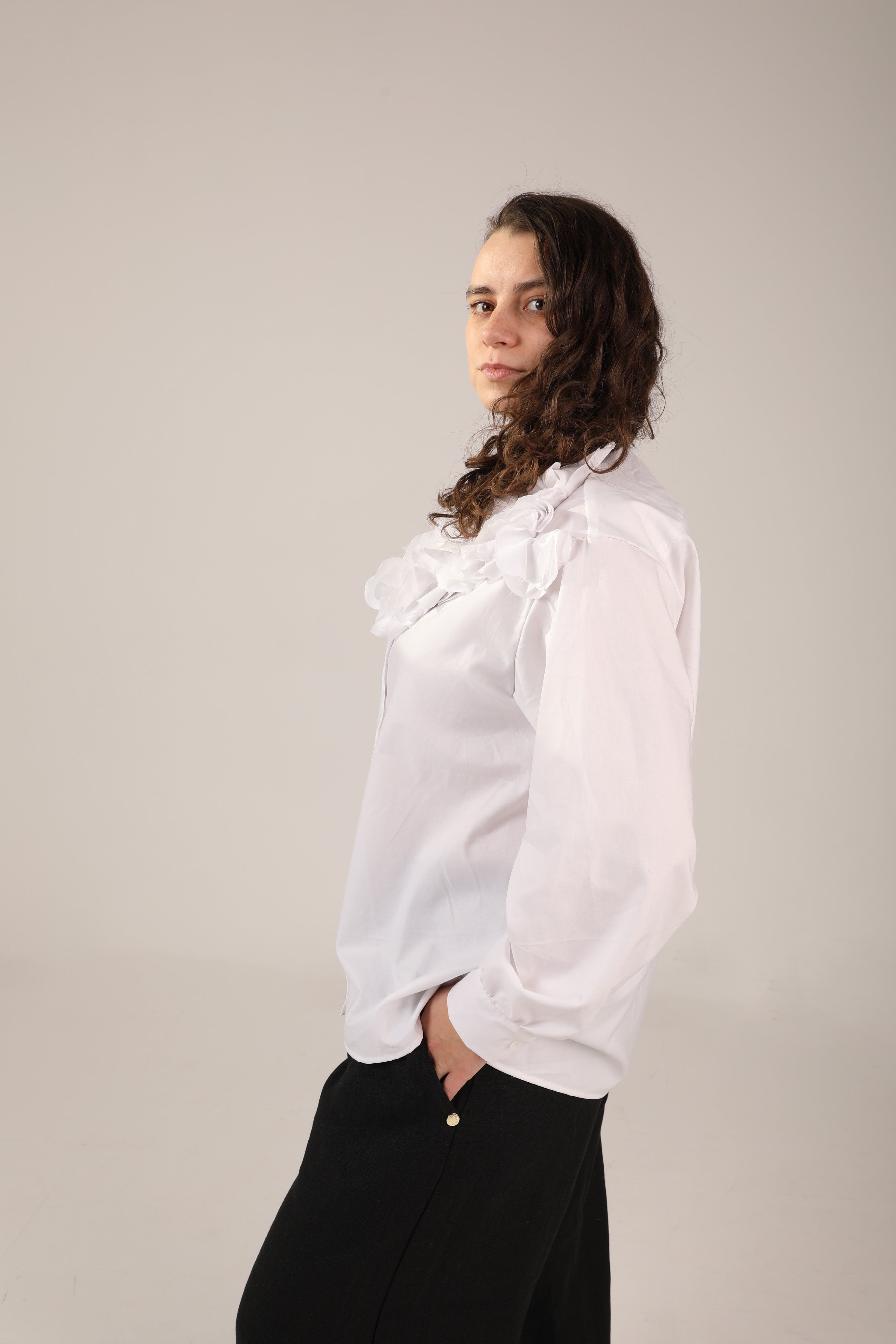 White fnacy shirts